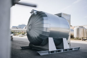 eichfähiger Transportbehälter für Bier, geeignet zum Ausschank auf Festen