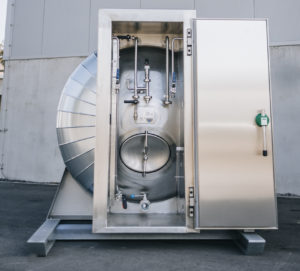 eichfähiger Transportbehälter für Bier, geeignet zum Ausschank auf Festen